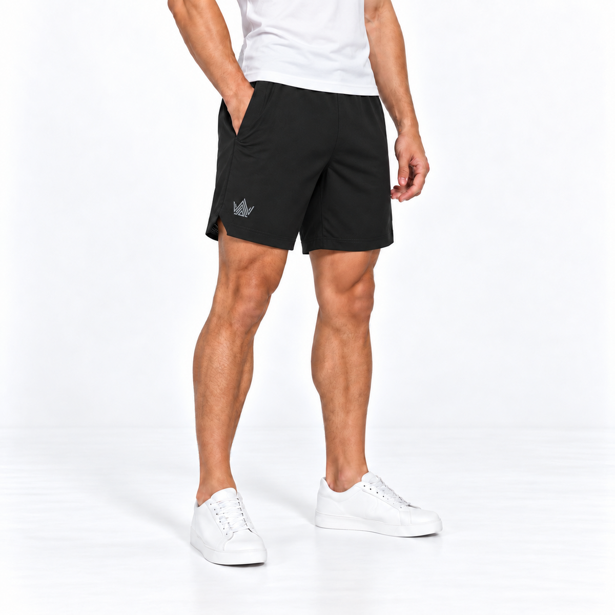 Fit short zwart