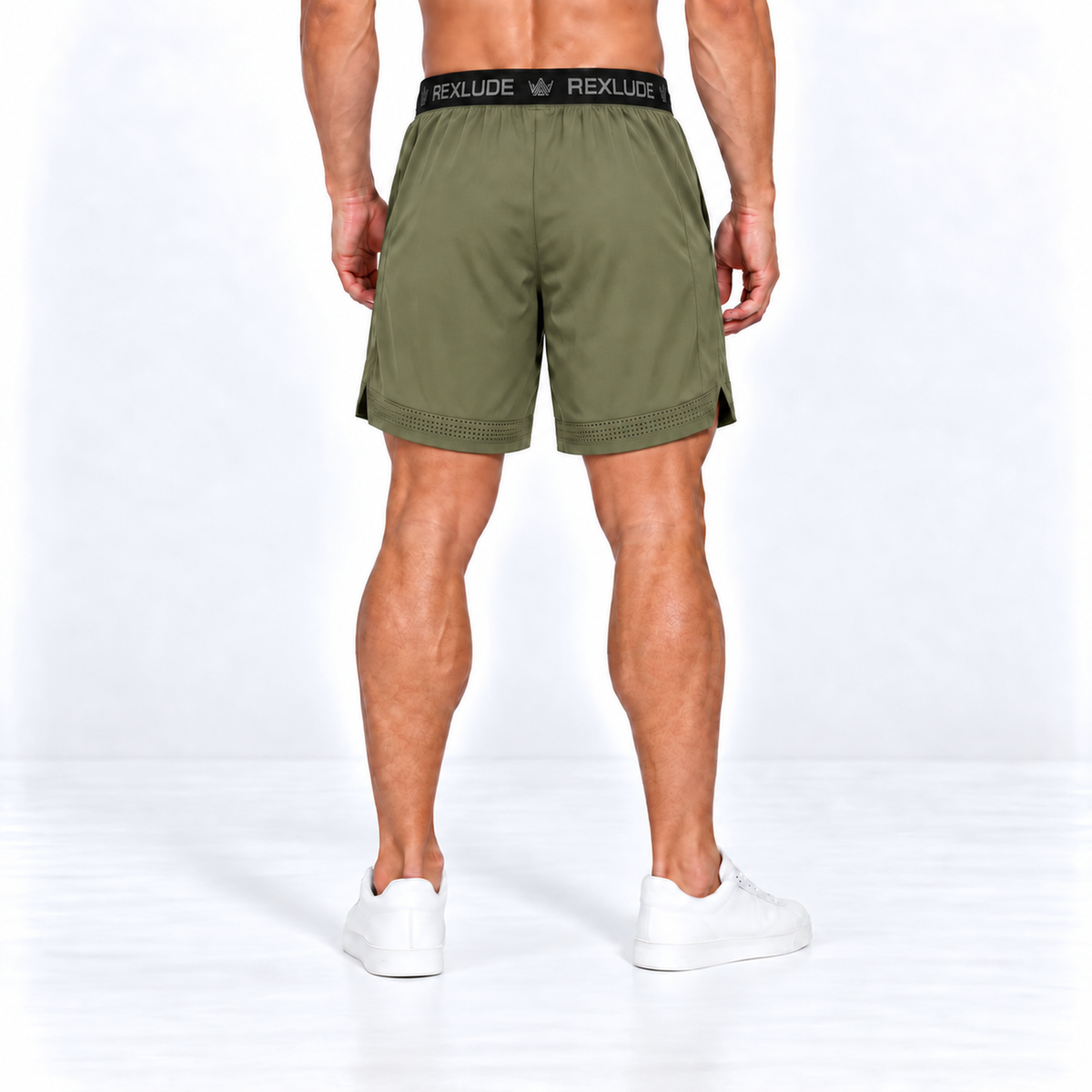 Fit short olive green
