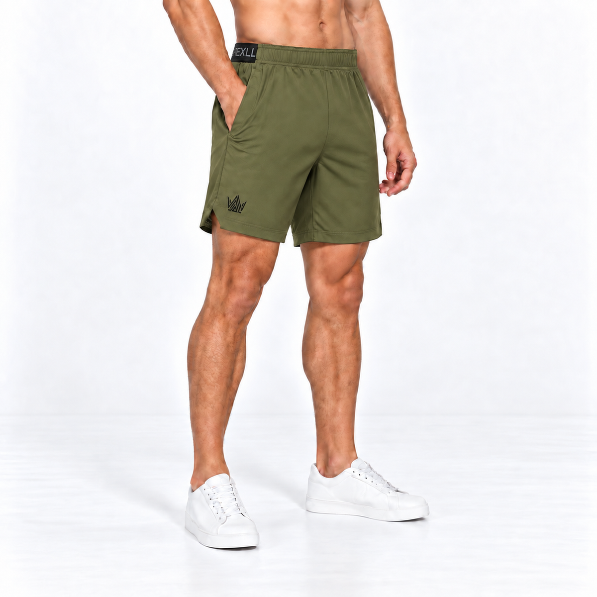 Fit short olive green