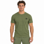 Loose t-shirt olijfgroen