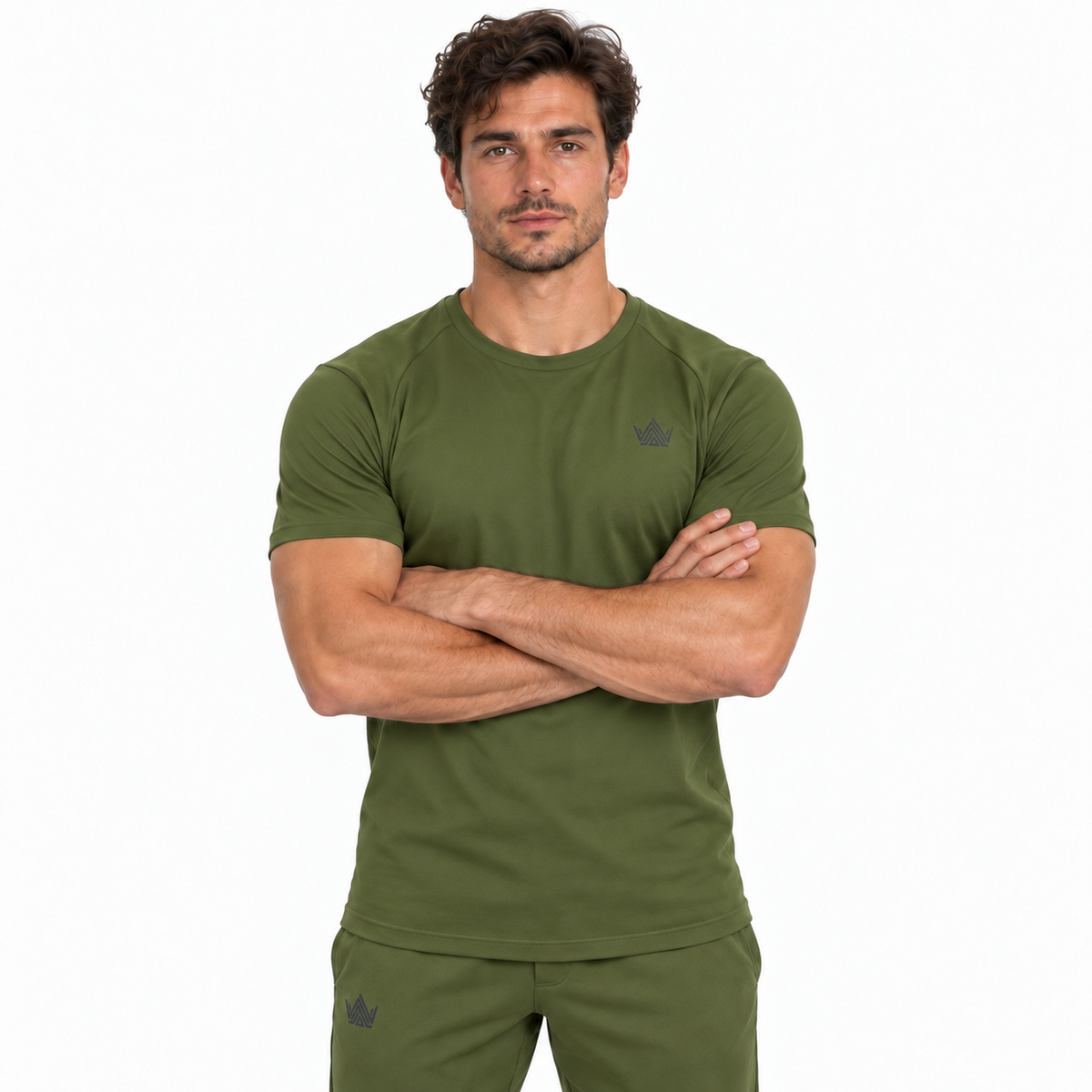 Tech t-shirt olive green