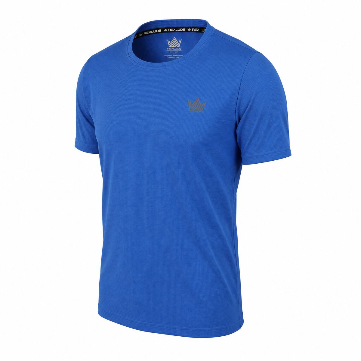 T-shirt Cube bleu